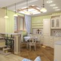 Варианты отделки кухни, фото примеров